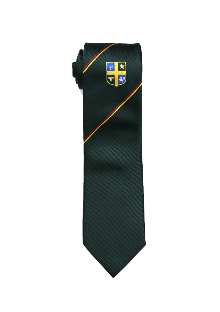 Rathkeale & St Matthew's Senior Tie Forest/Red/Gold