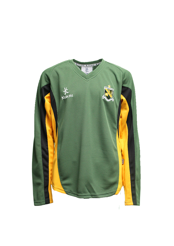 St Matthew's Collegiate Football Top Forest/Gold/Black
